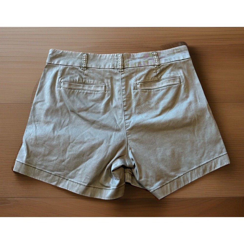 J.Crew Shorts Womens 8 Green Chino Cotton Shorts Classic Stretchy Preppy Coastal - Picture 2 of 9